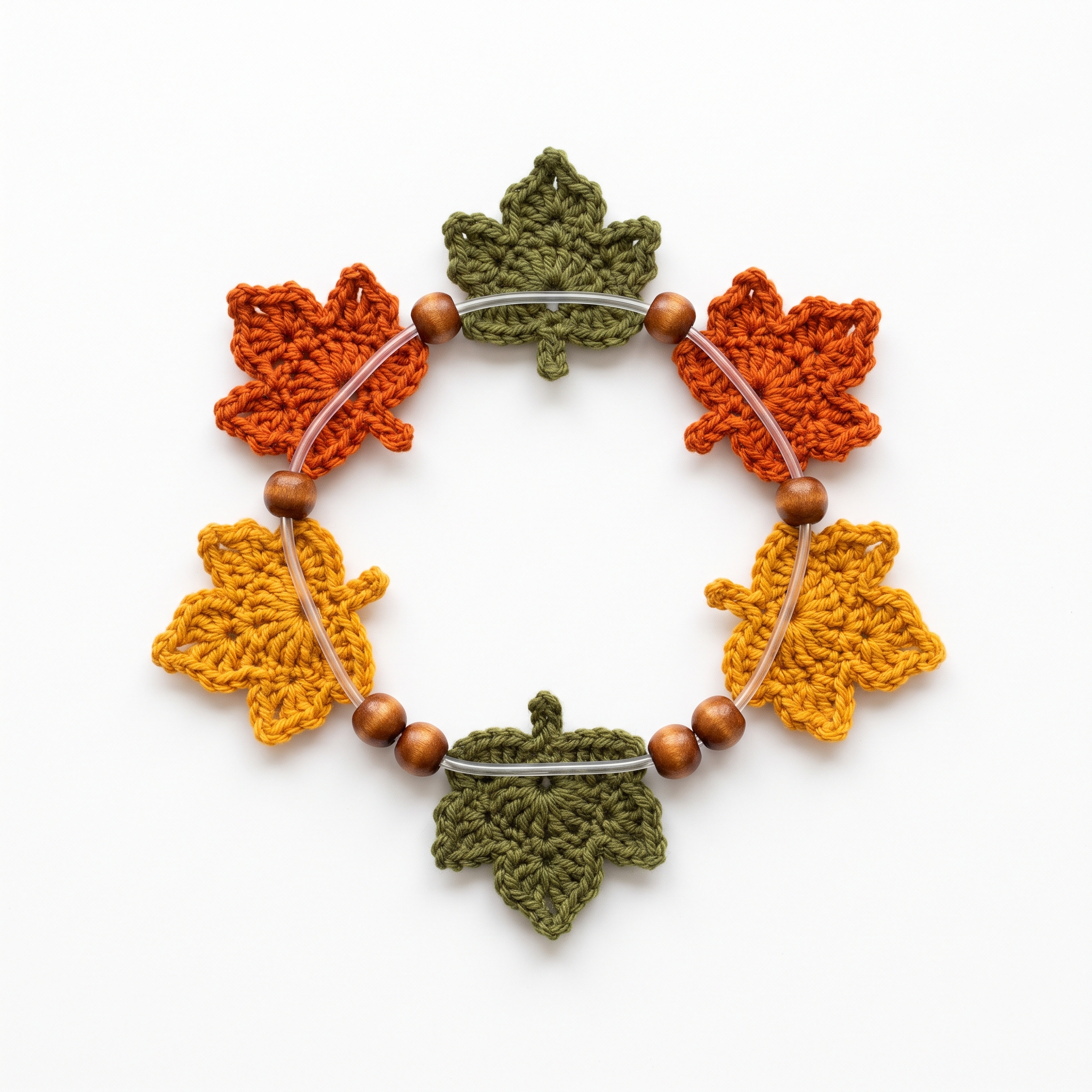 Autumn Maple Leaf Bracelet Free Crochet Pattern
