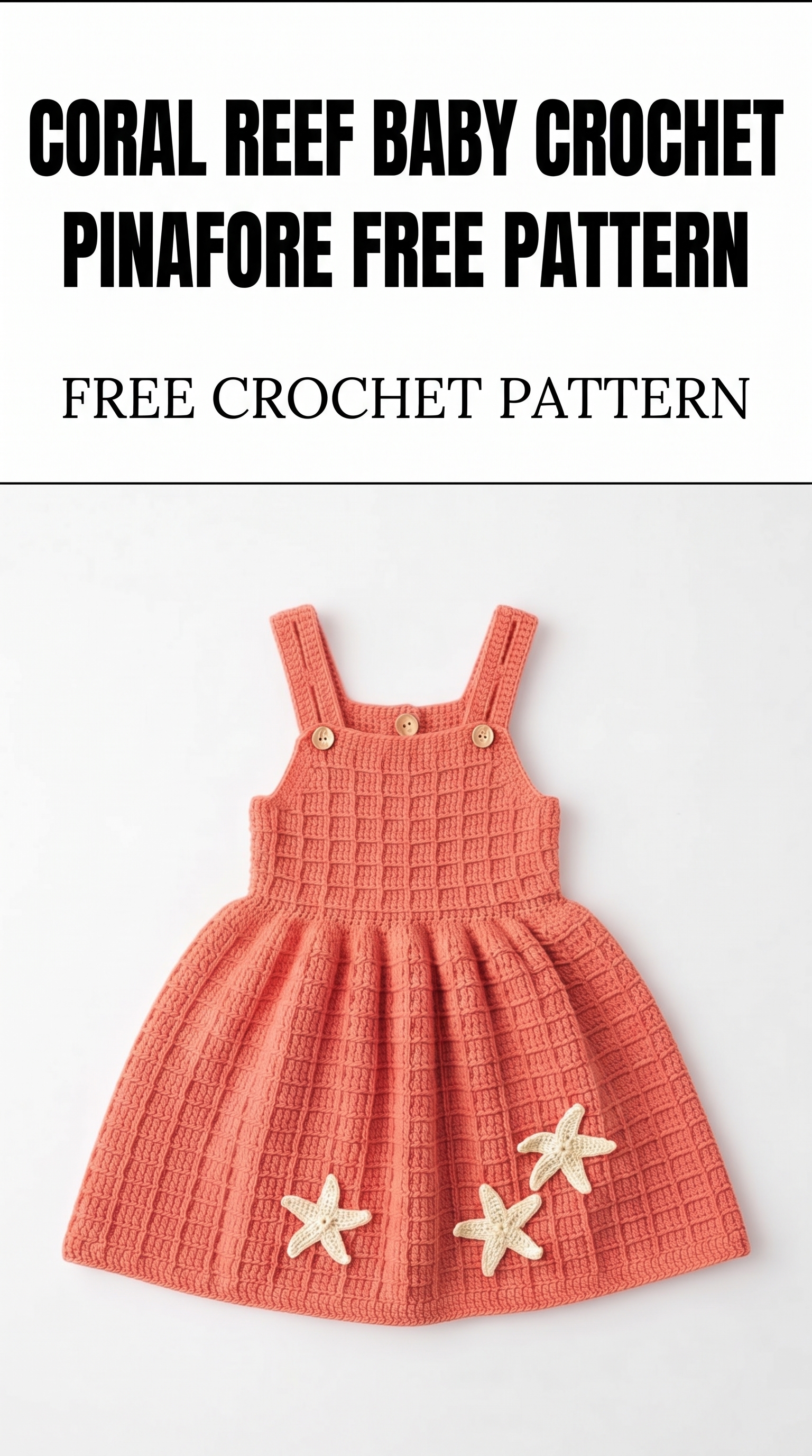 Coral Reef Baby Crochet Pinafore Free Pattern