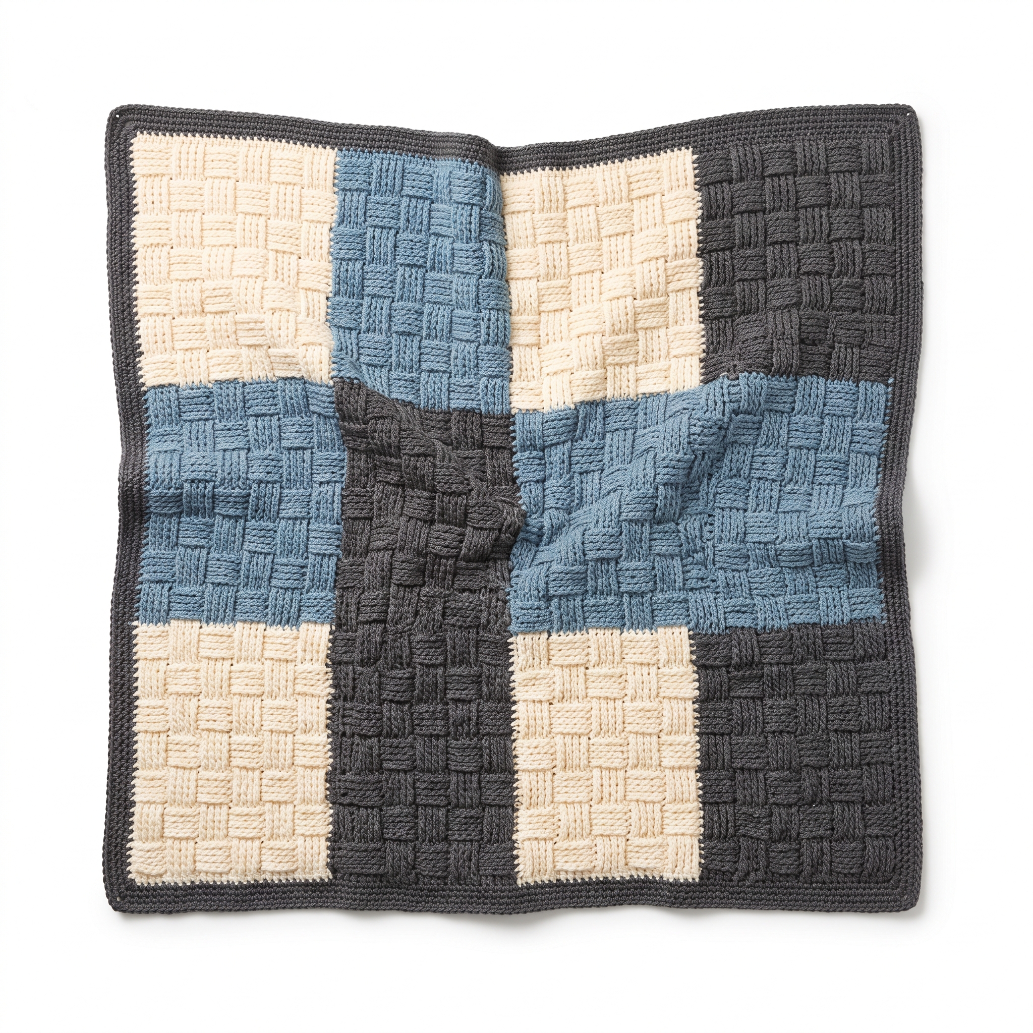 Crochet Basket Weave Blanket: A Timeless Textured Treasure