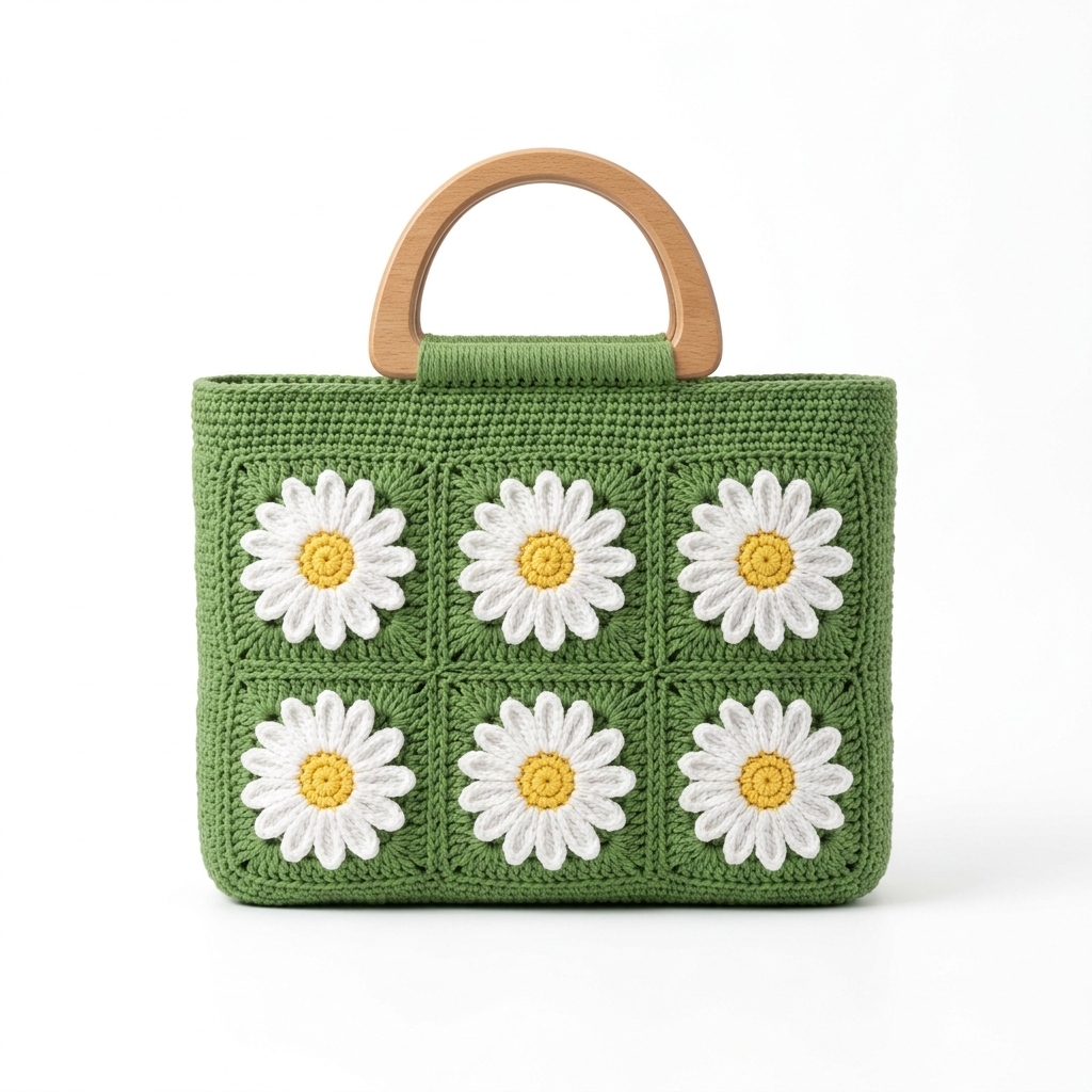 Daisy Garden Tote Free Crochet Pattern