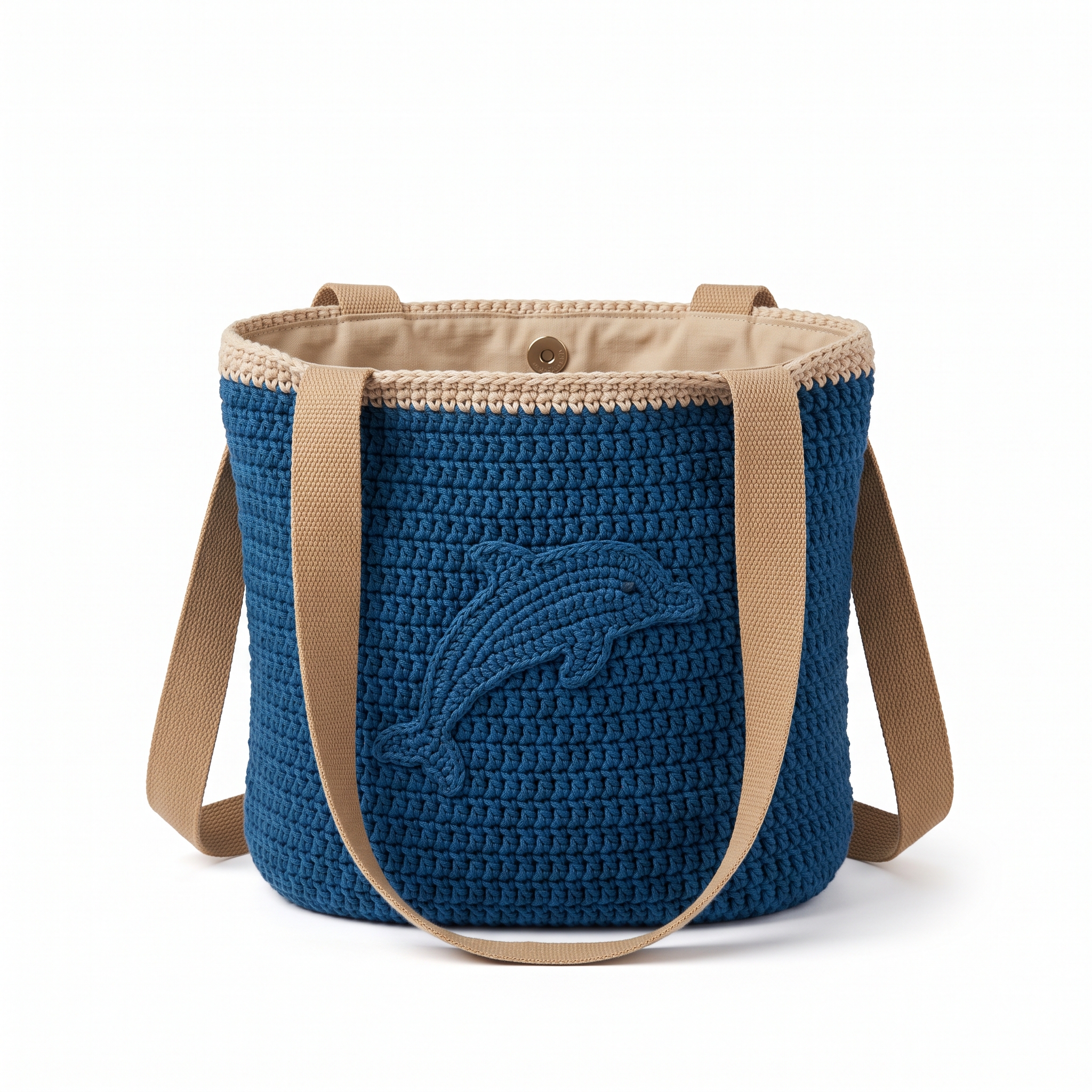 Dolphin Pod Crochet Summer Bag Free Pattern
