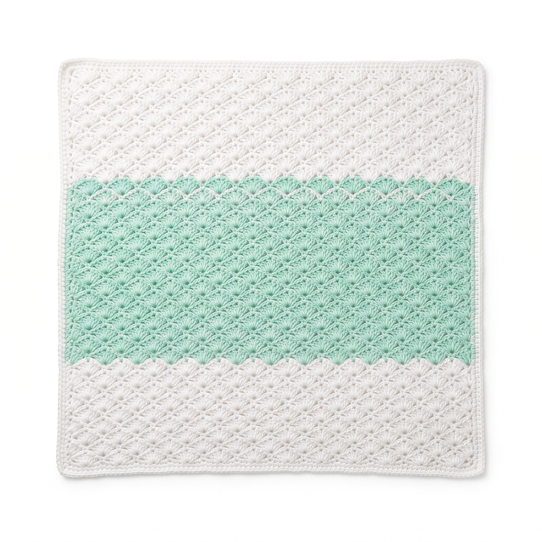 Shell Stitch Baby Blanket Free Crochet Pattern