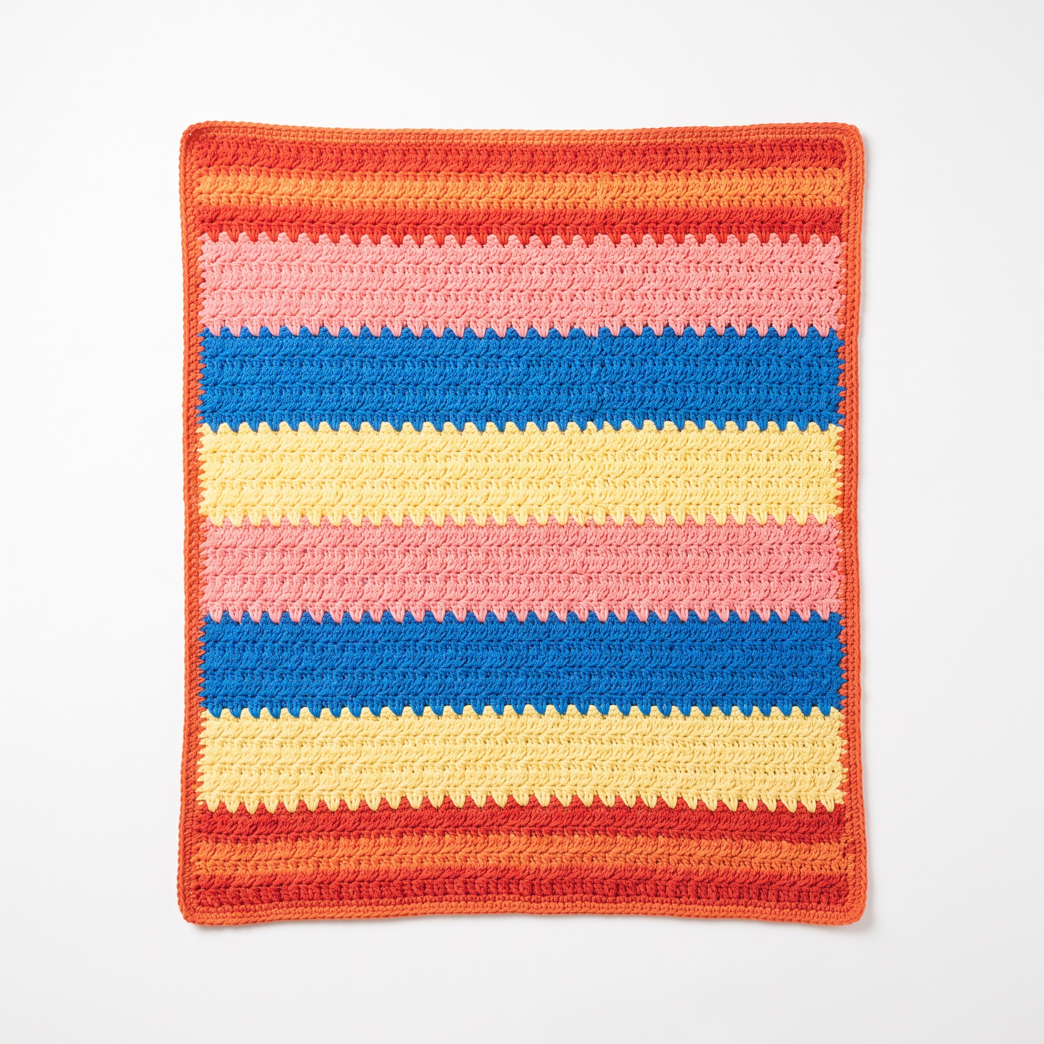 Sunset Coral Reef Baby Blanket Free Crochet Pattern