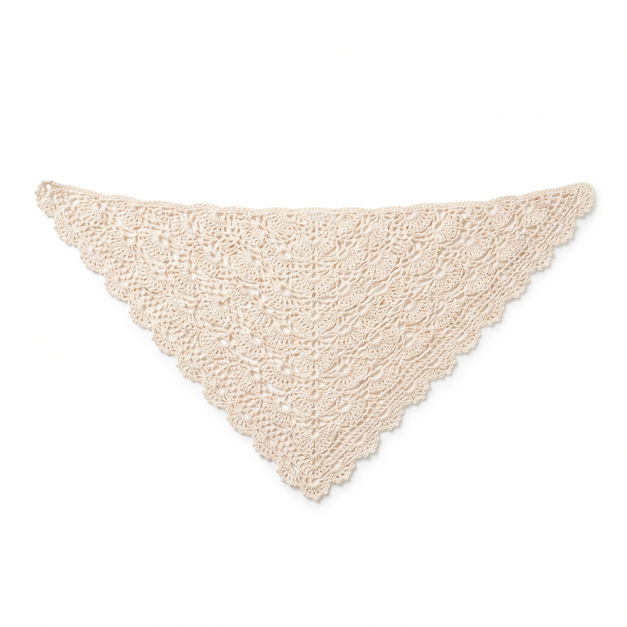 Victorian Lace Crochet Bandana Free Fine-Yarn Pattern